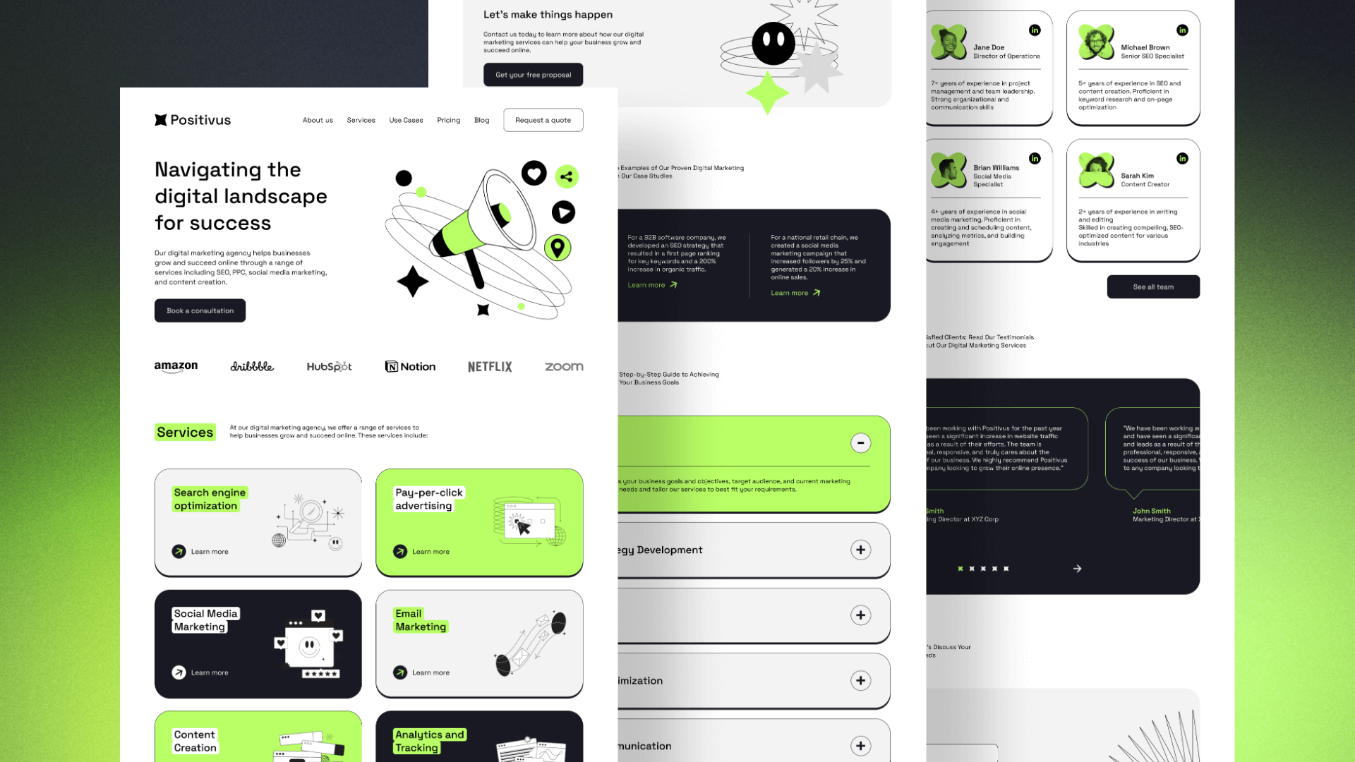 Positivus Landing Page